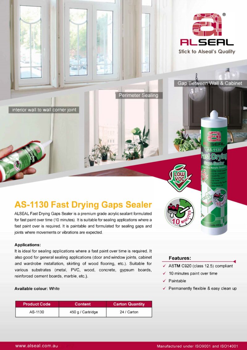 Fast Drying Gaps Sealer